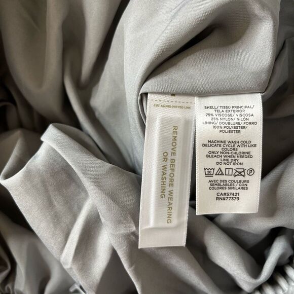 Ann Taylor Silver Gray Velvet Pull on Pants the easy ankle XS NWT - Picture 14 of 14